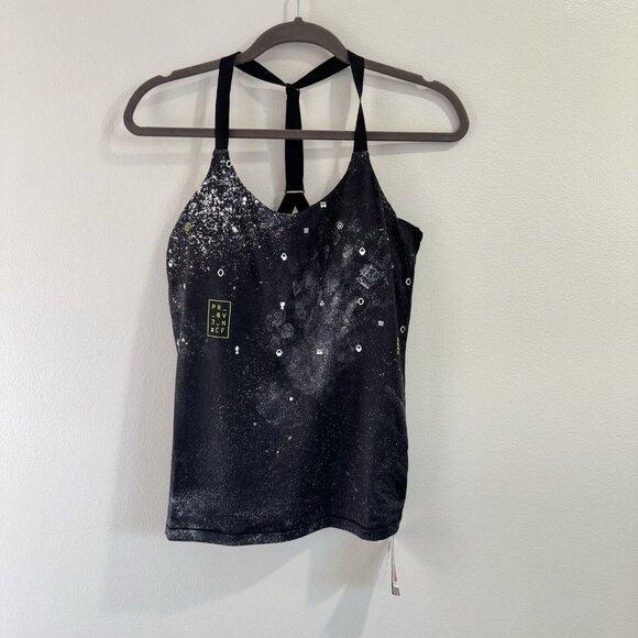 NWT Reebok Crossfit Tank Top M Parallette Shirt Gym Training Galaxy Black - Picture 3 of 11